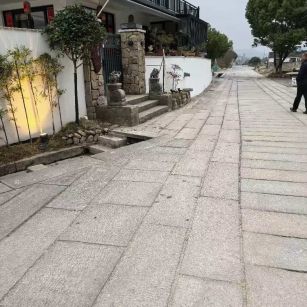 松原仿古石铺装效果