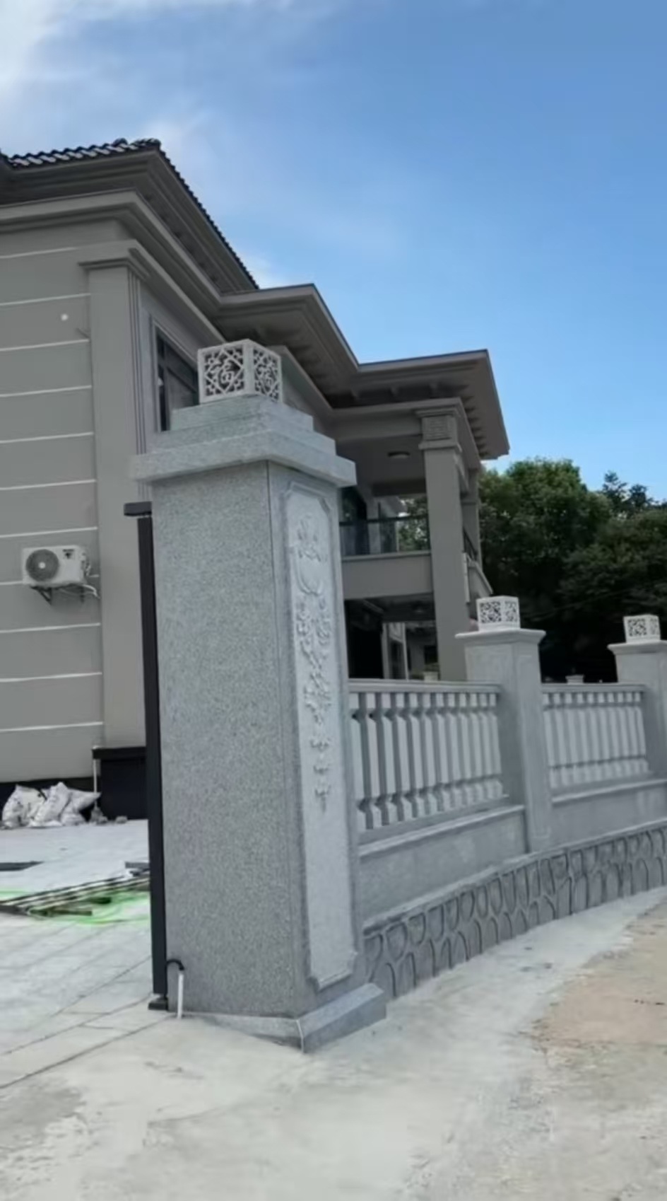 松原 芝麻白别墅围墙栏杆，私人订制