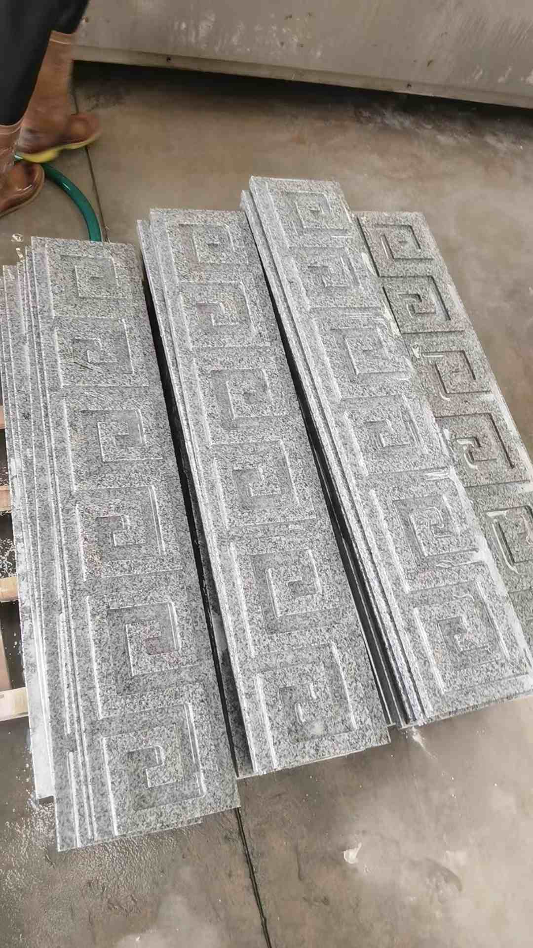 松原 别墅回纹线条，雕刻