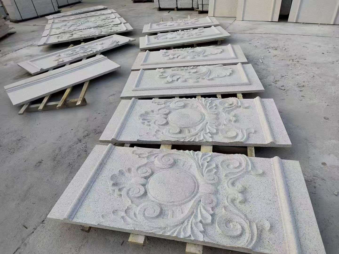 松原 芝麻白干挂雕花板