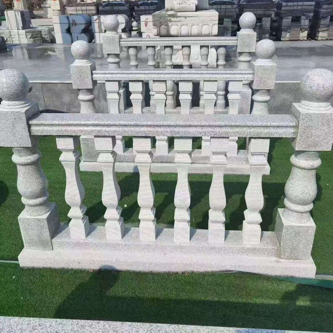 松原 别墅石材栏杆特写